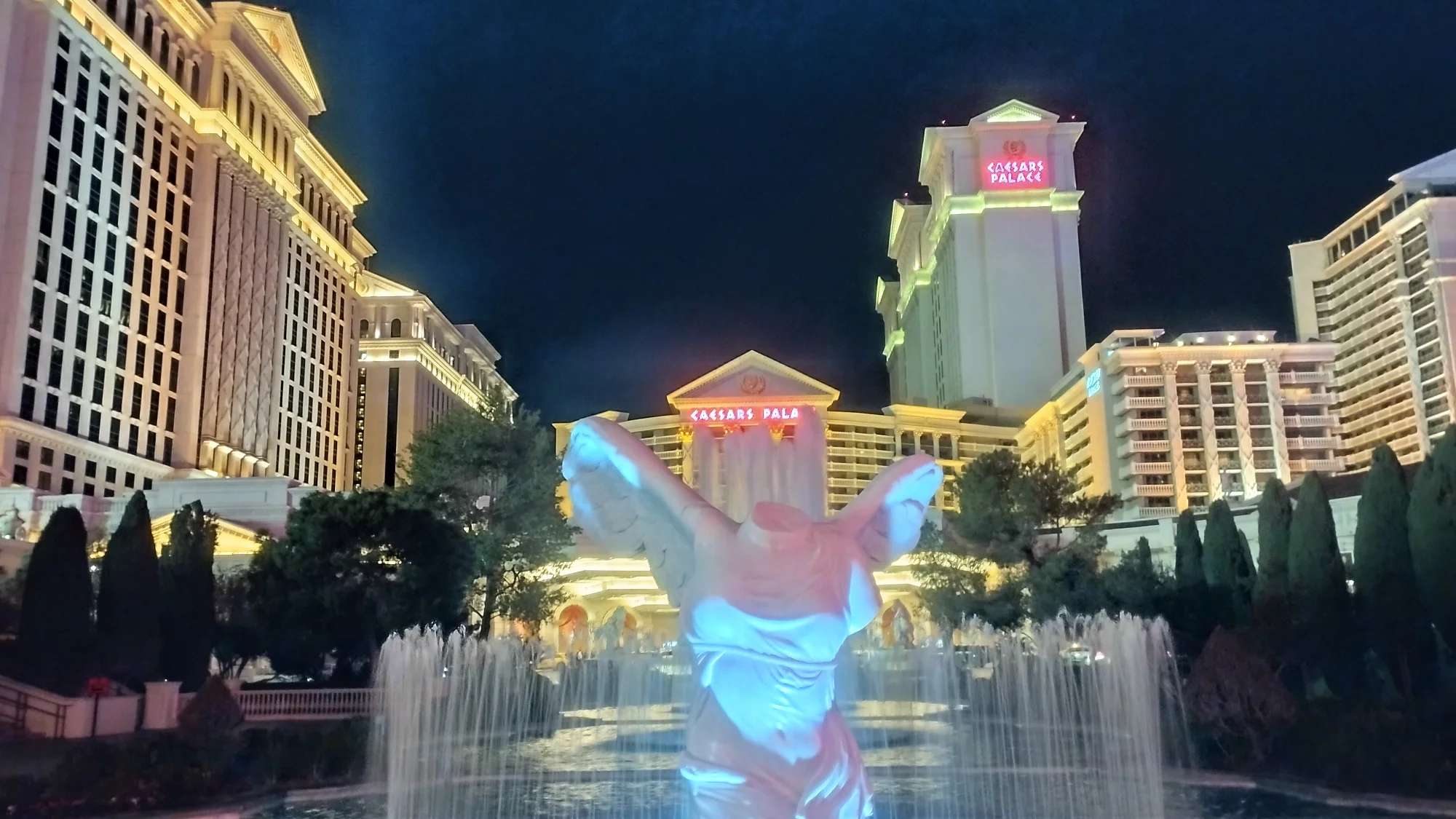 Outside Ceasar's Palace